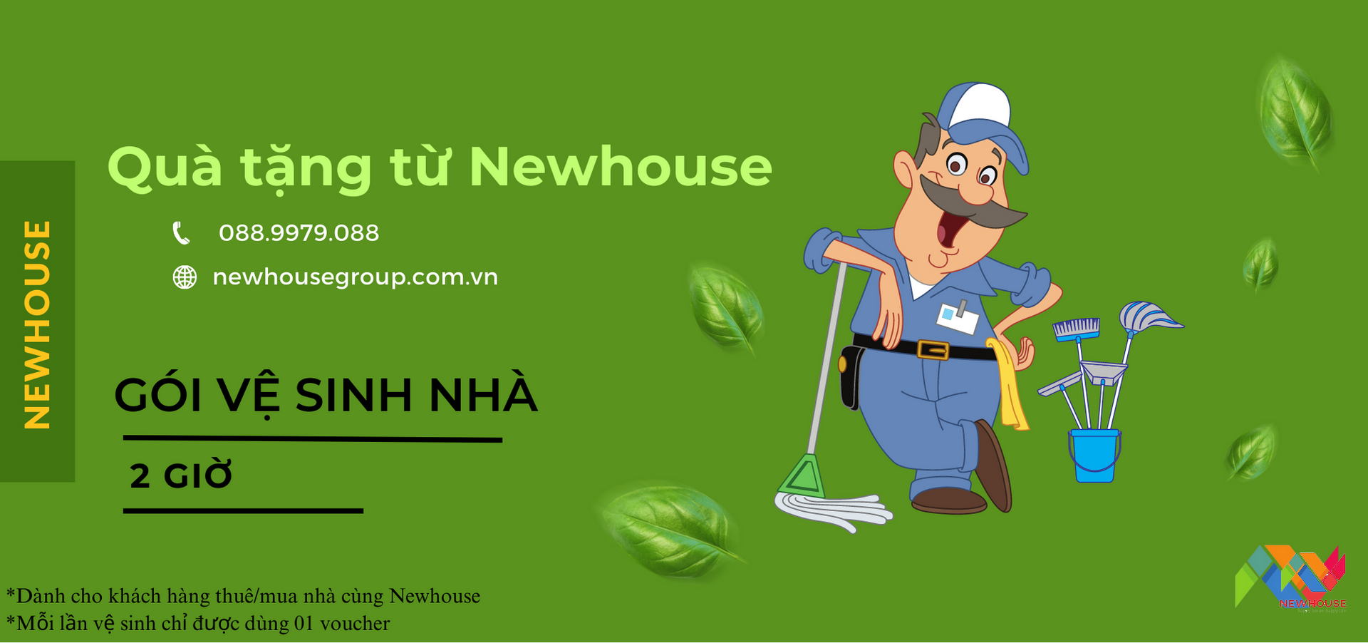 Image of Tri ân khách hàng - Tặng gói vệ sinh 02 tiếng